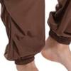 JEsilunmaMY Men's Solid Color Casual Harem Pants Elastic Waist Drawstring Cotton Linen Trousers Loose Casual Beach Yoga Pants (Dark Brown,4X-Large) view 4