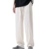 JEsilunmaMY Men's Athletic Joggers Pants Relaxed Fit Drawstring Track Pants with Pockets Casual Trousers for Workout Running (White,X-Large) view 1