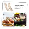 IMIKEYA 2sets Eating Tools Straw Portable Dishware Kit for Travel Camping Picnics and Outdoor Activities Includes Spoon Fork Knife and Chopsticks view 2