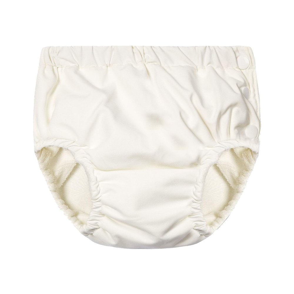 Baby Boys Snap Reusable Absorbent Swimsuit iaper Infant Swimming iapers Washable iaper (White, 18-24 Months)