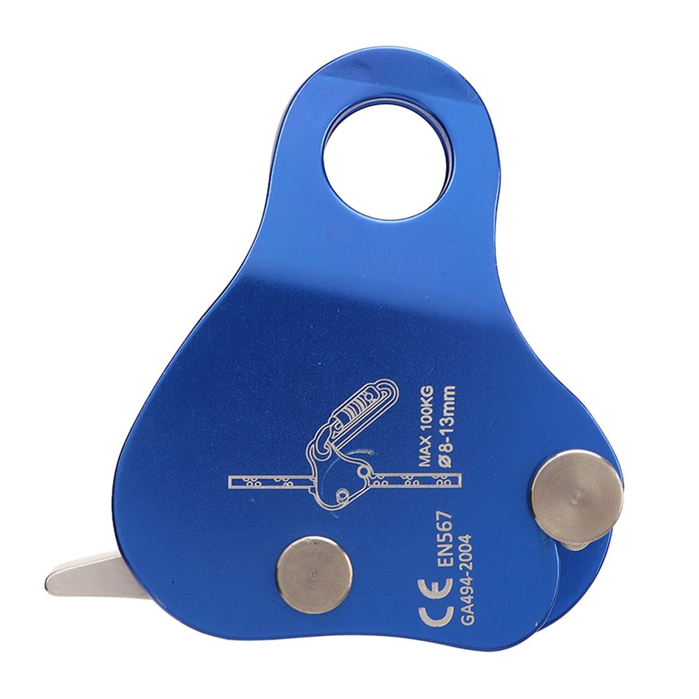 TANIQIACA Climbing Rope Grab Ascender 7075 Aluminum Alloy Fall Protection Belay Device for Mountaineering Caving Rescue Aerial Work