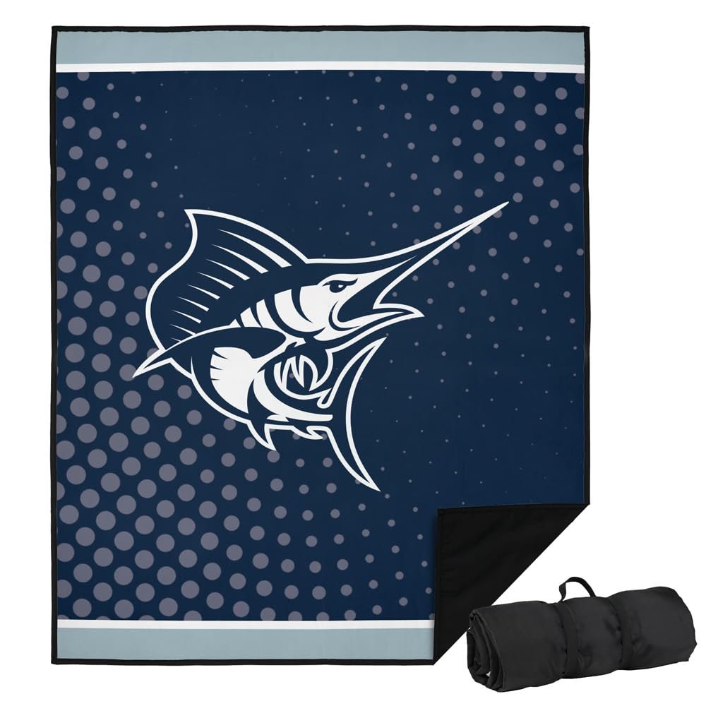 LOGOVISION Palm Beach Atlantic University Picnic Outdoor Blanket, 50"x60" Logo Dots, Foldable Blanket for Picnic, Beach, Camping, Park, Tailgate