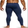 TSLA Men's Thermal Compression Pants, Athletic Sports Leggings & Running Tights, Wintergear Base Layer Bottoms, Heatlock Midnight Navy, XX-Large view 2