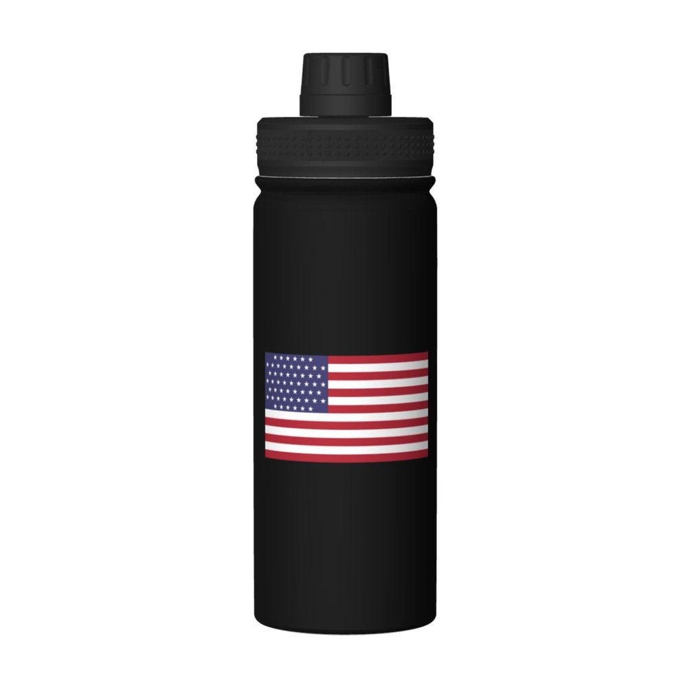 SIYTUAU A possible flag of the United States of America displaying 55 stars Water Bottle 18 Oz Stainless Steel Water Bottles Leak Proof Outdoor Sports Insulated Water Bottle Funny Bottle Water