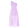 FEESHOW Youth Big Girls Halter Chiffon Pleated Maxi Romper Dress Wedding Party Evening Dance Prom Long Gowns Lavender_c 14 Years view 3
