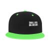 Small Dick Big Dreams Hat Flat Brim Snapback Baseball Cap Hip Hop Style Dad Hats Funny Men Women Green view 1