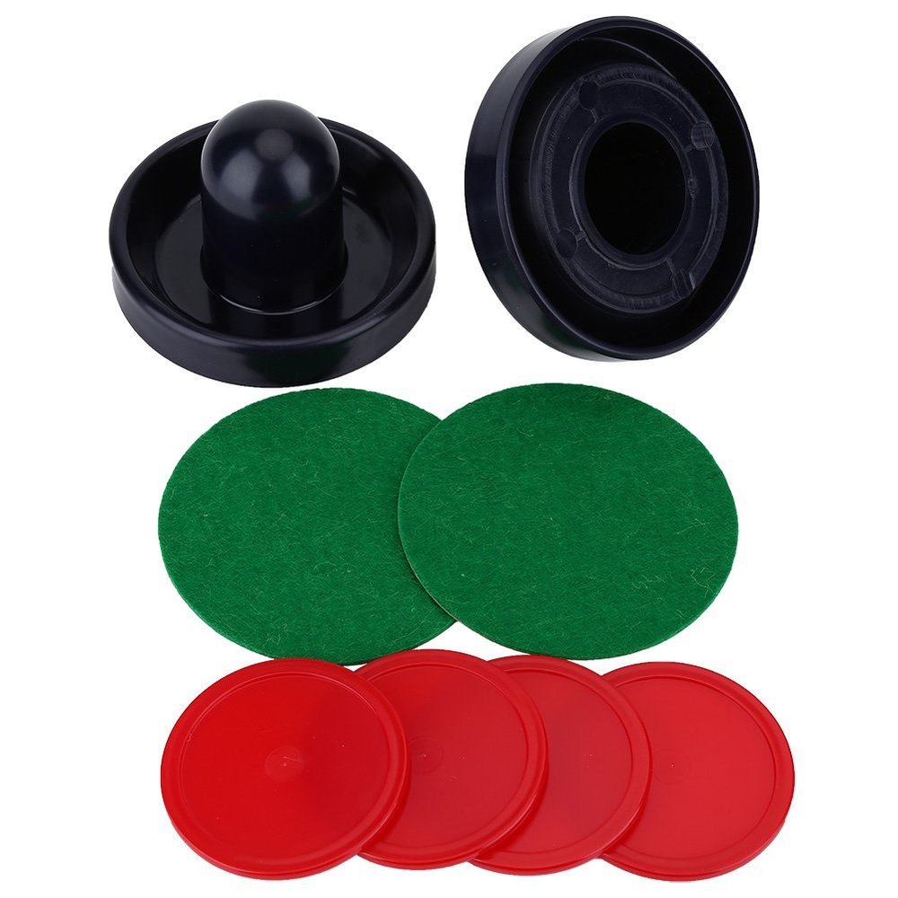 Odorkle Ice Hockey Pusher Paddles, 4 Pucks Set for Game Tables, Great Accessories