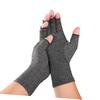 BUTIFULSIC Compression Gloves for Women Men Half Finger Gloves for Arthritis Sports Training Knitting Typing Gardening Grey view 1