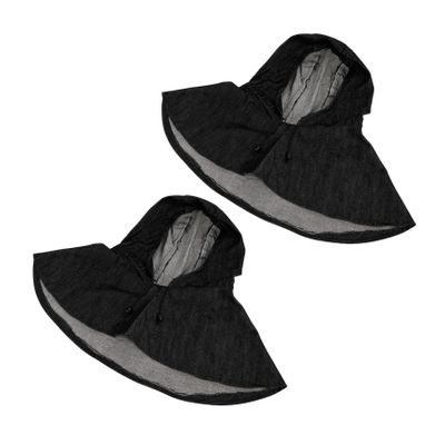 OSALADI 2pcs Adjustable Denim Hood Caps Neck and Shoulder Drape for Outdoor Work Cycling and Gardening Protective Hat for Men and Women Random Color