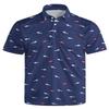 GDEVIG Mens Funny Polo Shirts, Shark Fish Golf Shirts Short Sleeve, Moisture Wicking Quick-Dry Business Casual Shirt for Men view 1