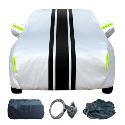 XNYRJHD Outdoor Car Cover for Isuzu Rodeo Stylus Trooper Unicab Outdoor Car Cover Sun Protection and Rain Protection to Prevent Paint Scratches Reflective Strips(Color:CC,Size:Stylus)