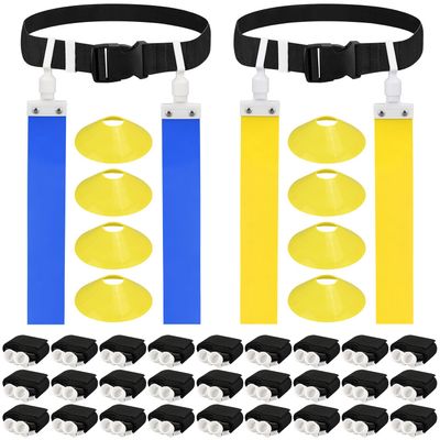 DkOvn Flag Football Belt, 28pcs Adjustable Flag Football Belt with Belt and Flags, for Youths, Adults