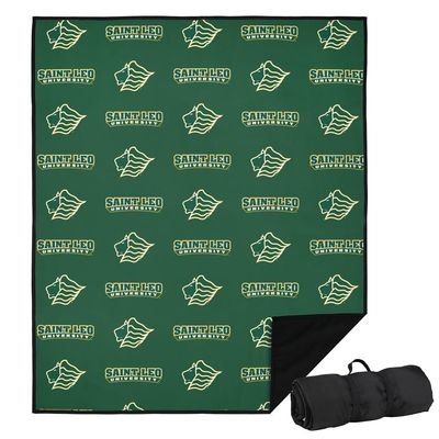 LOGOVISION Saint Leo University Picnic Outdoor Blanket, 50"x60" Logo Pattern, Foldable Blanket for Picnic, Beach, Camping, Park, Tailgate