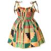Aalizzwell 18-24 Months Baby Girls Spaghetti Tie Strap Smocking Dress African Sleeveless Summer Clothes Smocked Dresses view 1