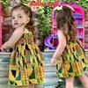 Aalizzwell 18-24 Months Baby Girls Spaghetti Tie Strap Smocking Dress African Sleeveless Summer Clothes Smocked Dresses view 3