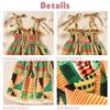 Aalizzwell 18-24 Months Baby Girls Spaghetti Tie Strap Smocking Dress African Sleeveless Summer Clothes Smocked Dresses view 4