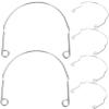INOOMP 6pcs Replacement Pool Table Pockets Billiard Basket Alloy Net Bag Corner Easy Install view 1