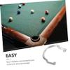 INOOMP 6pcs Replacement Pool Table Pockets Billiard Basket Alloy Net Bag Corner Easy Install view 2