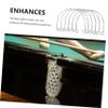 INOOMP 6pcs Replacement Pool Table Pockets Billiard Basket Alloy Net Bag Corner Easy Install view 4