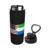 SIYTUAU Torn Style American And Sierra Leone Flags Water Bottle 18 Oz Stainless Steel Water Bottles Leak Proof Outdoor Sports Insulated Water Bottle Funny Bottle Water view 2