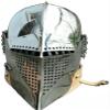 Antique avenue Steel Medieval Barbuuta Basccinet Type Fighting Helmet., Silver view 1