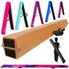 Marfula 6 FT / 8 FT / 9 FT Folding Gymnastics Beam Foam Balance Floor Beam - Extra Firm - Suede Cover - Anti Slip Bottom with Carry Bag For Kids/Adults Home Use view 1