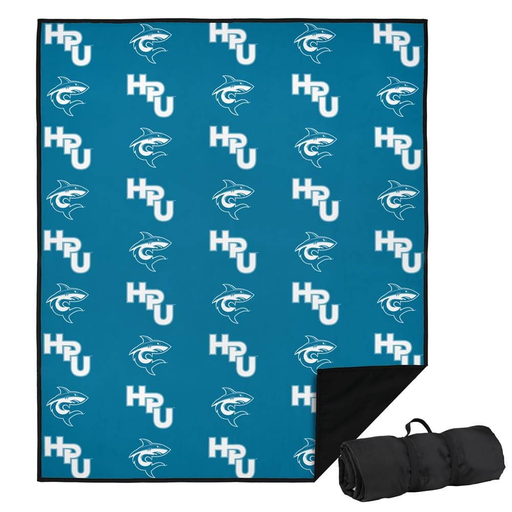 LOGOVISION Hawaii Pacific University Picnic Outdoor Blanket, 50"x60" Logo Pattern, Foldable Blanket for Picnic, Beach, Camping, Park, Tailgate