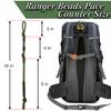 3pcs Ranger Beads pace Counter for HikingLong Distance Swimmers CounterConsists of Parachute Cord and pace Counter Beads16 Inches Land Navigation kit for Keeping Track of Distance view 2