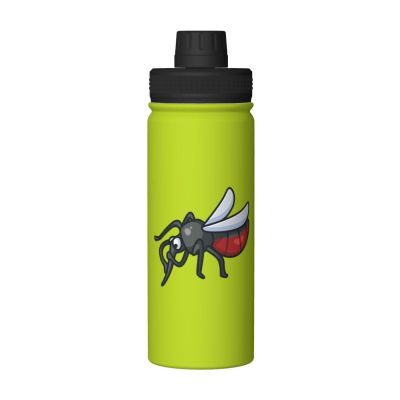 SIYTUAU Cute Mosquitoes Water Bottle 18 Oz Stainless Steel Water Bottles Leak Proof Outdoor Sports Insulated Water Bottle Funny Bottle Water