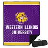 LOGOVISION Western Illinois University Picnic Outdoor Blanket, 50"x60" Logo Dots, Foldable Blanket for Picnic, Beach, Camping, Park, Tailgate view 1