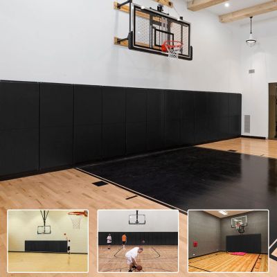 PROGOAL 72 Inch High Gym Wall Paddings Basketball Court Wall Protection Pad - 4 Thick Foam Wall Mat Durable Protector for Wall-Mounted Basketball Hoops Garage Taekwondo(72" L x 20" W)