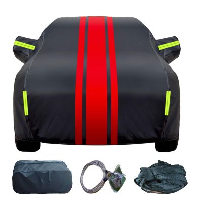 XNYRJHD Outdoor Car Cover for Lotus Elite Emira Europa II Outdoor Car Cover Sun Protection and Rain Protection to Prevent Paint Scratches Reflective Strips(Color:EE,Size:Europa II)