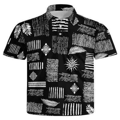 GDEVIG Mens Funny Polo Shirts, Vintage Culture Golf Shirts Short Sleeve, Moisture Wicking Quick-Dry Business Casual Shirt for Men