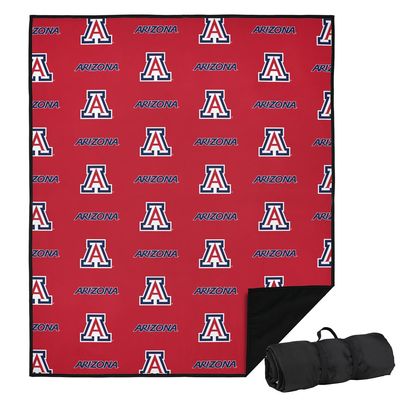 LOGOVISION University of Arizona Picnic Outdoor Blanket, 50"x60" Logo Pattern, Foldable Blanket for Picnic, Beach, Camping, Park, Tailgate
