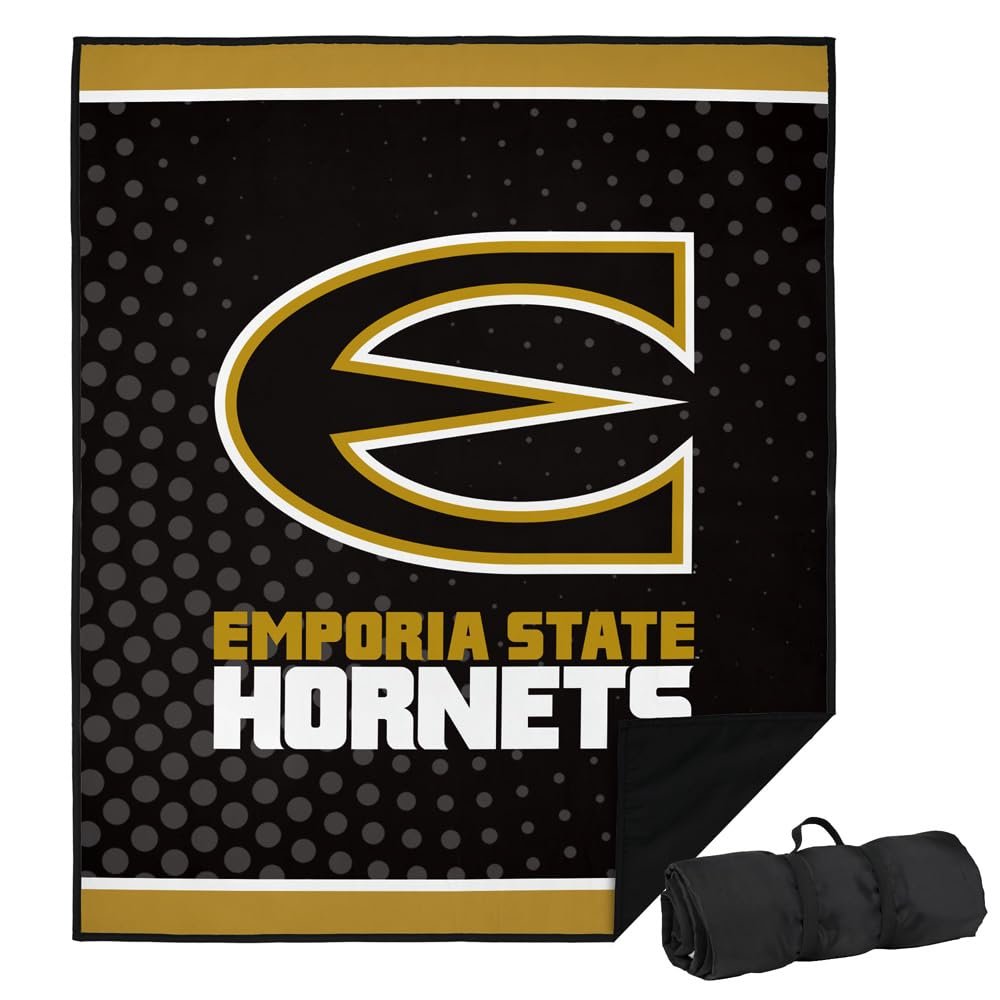 LOGOVISION Emporia State University Picnic Outdoor Blanket, 50"x60" Logo Dots, Foldable Blanket for Picnic, Beach, Camping, Park, Tailgate