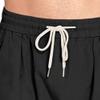 JEsilunmaMY Causal Cotton Linen Harem Pants for Men Elastic Waist Drawstring Beach Pants Lightweight Yoga Pants with Pocket (Black,XX-Large) view 2