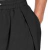 JEsilunmaMY Causal Cotton Linen Harem Pants for Men Elastic Waist Drawstring Beach Pants Lightweight Yoga Pants with Pocket (Black,XX-Large) view 3