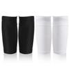 2 Pair Shin Pads Socks, Soccer Shin Guard Covers Socks Breathable Football Pads Holders Soccer Sock Sleeves Soft Calf Sleeves for Kids Adults Beginners (Black & White) view 1
