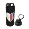 SIYTUAU I Love America And Rhode Island Water Bottle 18 Oz Stainless Steel Water Bottles Leak Proof Outdoor Sports Insulated Water Bottle Funny Bottle Water view 2