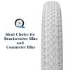 SIMEIQI 26X2.125 Beach Bike Tires and Tubes White Color (2 Tires 2 Levers, 26x2.125) view 3