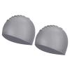 PATIKIL Silicone Swim Cap, 2 Pcs Waterproof Swimming Hat Non-Slip Adult Swimming Caps for Women and Men Swim Training Racing, Grey view 1