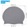 PATIKIL Silicone Swim Cap, 2 Pcs Waterproof Swimming Hat Non-Slip Adult Swimming Caps for Women and Men Swim Training Racing, Grey view 2
