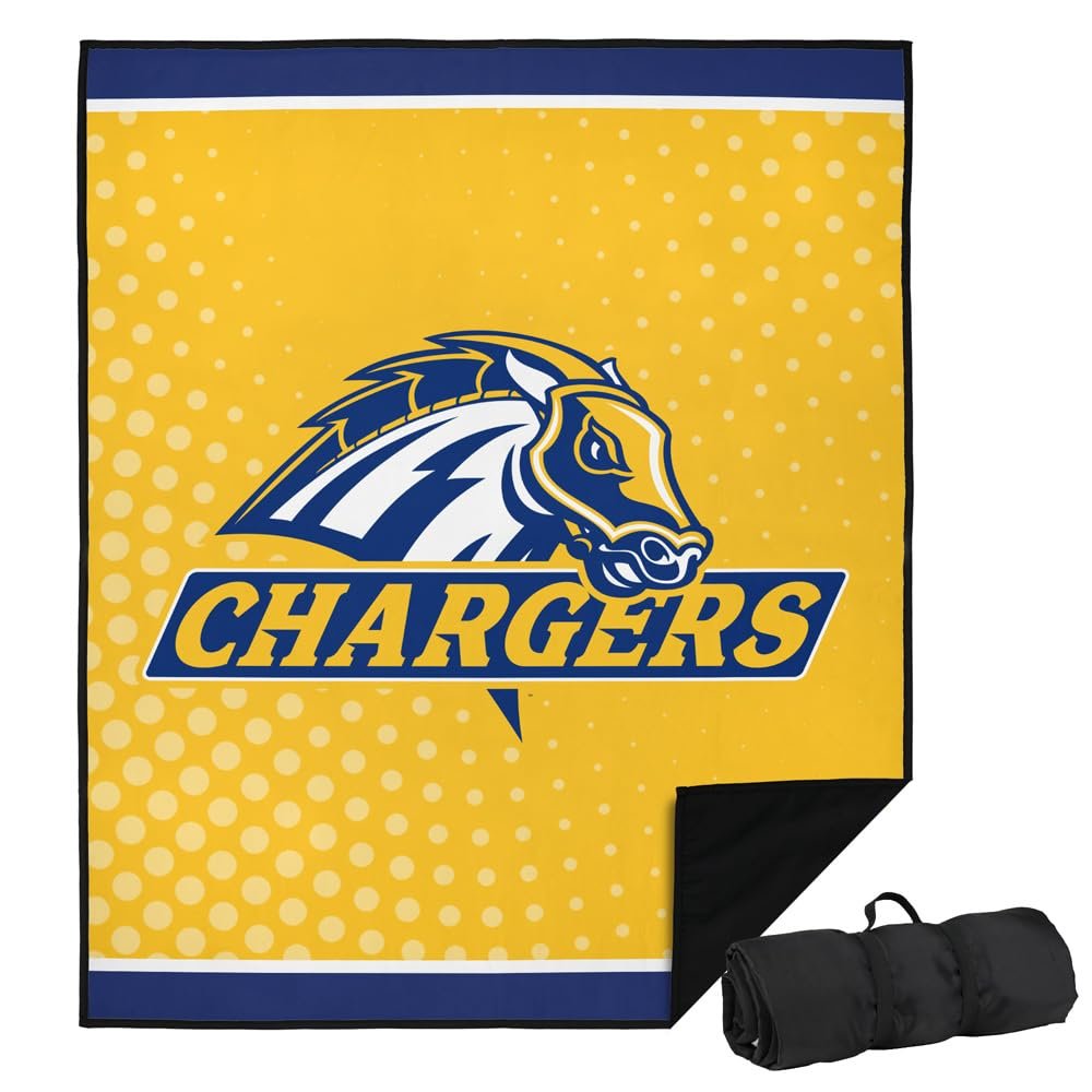 LOGOVISION University of New Haven Picnic Outdoor Blanket, 50"x60" Logo Dots, Foldable Blanket for Picnic, Beach, Camping, Park, Tailgate