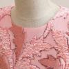 Baby Girls Sleeveless Ruffle Flower Dress Elegant Pageant Party Wedding Lace Gown Dresses Sundress (Pink, 14-15 Years) view 3