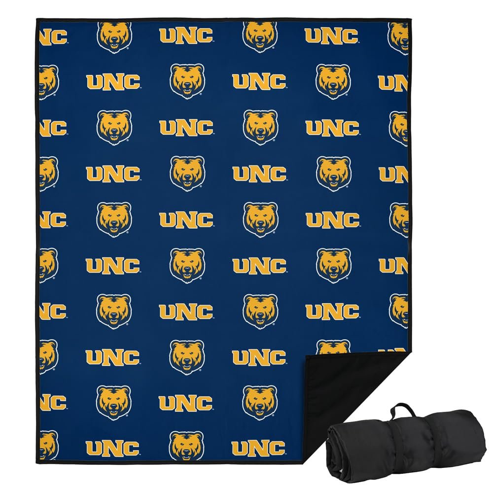 LOGOVISION University of Northern Colorado Picnic Outdoor Blanket, 50"x60" Logo Pattern, Foldable Blanket for Picnic, Beach, Camping, Park, Tailgate