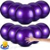 Jerify 10 Pcs 26 Inch Exercise Ball Pilate Ball Bulk for Pregnancy Labor Ball Workout Equipment with Pump and Plug for Chair Fitness Stability Balance Gym Birthing Home Support 330lbs (Purple) view 1