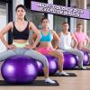 Jerify 10 Pcs 26 Inch Exercise Ball Pilate Ball Bulk for Pregnancy Labor Ball Workout Equipment with Pump and Plug for Chair Fitness Stability Balance Gym Birthing Home Support 330lbs (Purple) view 2