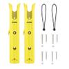 Aventik Fishing Rod Holders Tube, Boat Accessories Fishing Rod Combo Storage for Kayak Garage Fishing Pole Truck Bed with Mounting Hardware Included (2-Pole Yellow) view 1