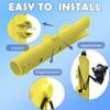 Aventik Fishing Rod Holders Tube, Boat Accessories Fishing Rod Combo Storage for Kayak Garage Fishing Pole Truck Bed with Mounting Hardware Included (2-Pole Yellow) view 3