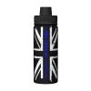 SIYTUAU Thin Blue Line British Flag Water Bottle 18 Oz Stainless Steel Water Bottles Leak Proof Outdoor Sports Insulated Water Bottle Funny Bottle Water view 1